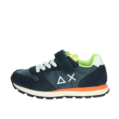Afbeelding van SUN68 Boy&#039;s Tom Fluo Kid Blauwe Sneaker