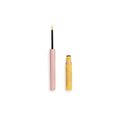 Afbeelding van Makeup Revolution, Fluo Heat Gekleurde eyeliner, citroengeel, 2,4 ml