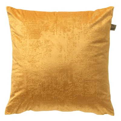Afbeelding van Dutch Decor ELON Sierkussen 45x45 cm subtiele structuur in effen kleur Chai tea geel