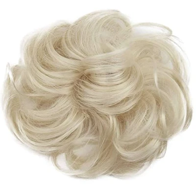 Afbeelding van Prettyshop pruik, bruid, kapsel, volumineus, krullend, platina blond, G16A