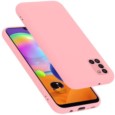 Afbeelding van Cadorabo Hoesje geschikt voor Samsung Galaxy A31 in LIQUID ROZE Beschermhoes gemaakt van flexibel TPU silicone Case Cover