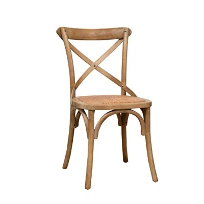 Afbeelding van Biscottini Thonet Keukenstoel (bruin) 46 x 42 86 cm eetkamerstoel shabby stoel eetkamerstoelen keukenstoelen