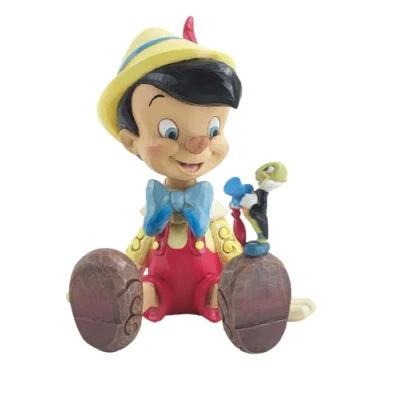 Afbeelding van Disney Traditions Pinocchio and Jiminy 15 cm