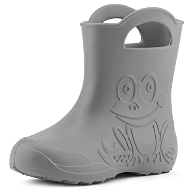 Afbeelding van Ladeheid LA CA Frog Kinder Regenlaarzen Rubber Licht EVA Grijs 34/35