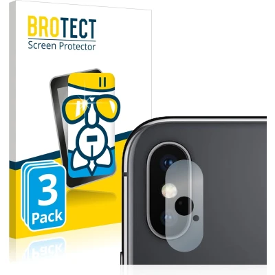 Afbeelding van BROTECT Screenprotector voor Apple iPhone Xs (ALLEEN Camera Lens) Folie Beschermfolie Beschermglas transparant (3 Stuks)