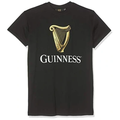 Afbeelding van Guinness Blk Guin Harpe R/N T shirt voor heren, Zwart (zwart)