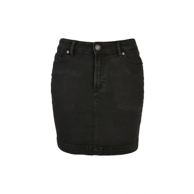Afbeelding van Urban Classics Stretch Alijn rok, Dames, Maat: 26, Black washed
