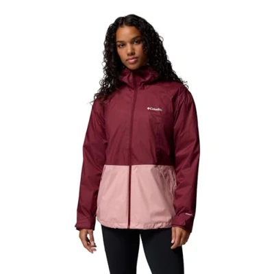 Afbeelding van Columbia Inner LIMITS Jacket Regenjas, Dames, Maat: XXL, Rich wine/eraser pink