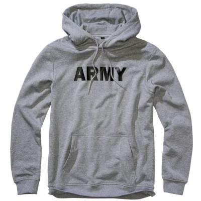 Afbeelding van Brandit ARMY Hoodie, Heren, Maat: Medium, Grey melange