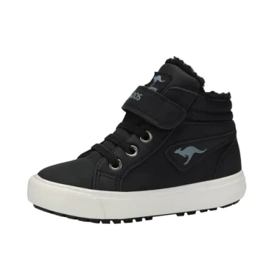 Afbeelding van KangaROOS Kavu II Sneakers, uniseks, kinderen, Jet Black Steel Grey