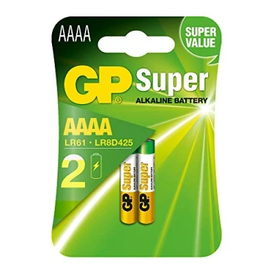 Afbeelding van AAAA batterij GP 2 stuks (Alkaline, 1.5 V)