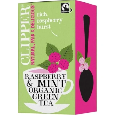 Afbeelding van Clipper Thee Raspberry &amp; mint 20 stuks