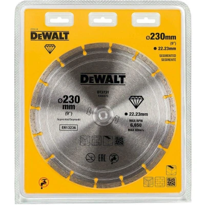 Image de DEWALT DT3731 QZ lame diamantée segmentée Ø230mm/22.2mm universelle