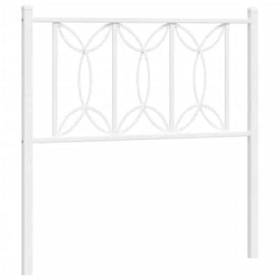 Afbeelding van Hoofdbord 80 cm metaal wit