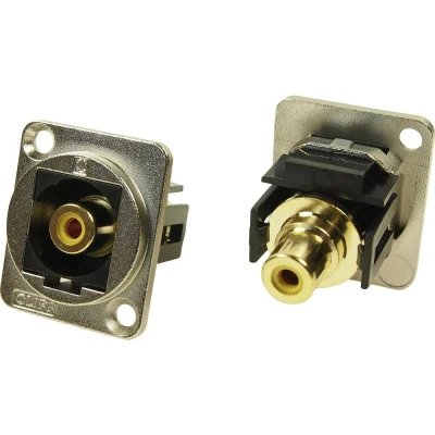 Afbeelding van XLR adapter cinch bus naar geel Adapter, inbouw CP30232M Cliff 1 stuk(s)
