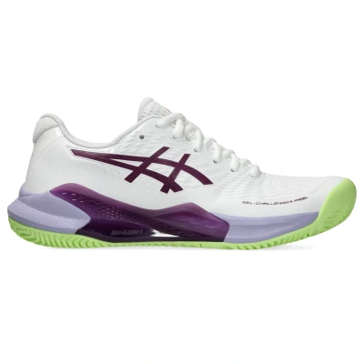 Afbeelding van Asics GEL Challenger 14 Padelschoenen, Dames, Maat: 37.5, White/deep mauve Textiel/ synthetisch
