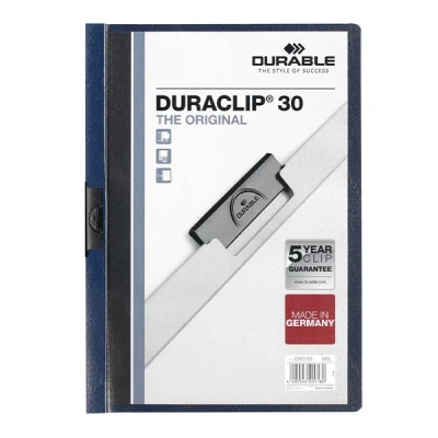 Image de Durable duraclip 30 chemise de présentation à clip bleu nuit 220028