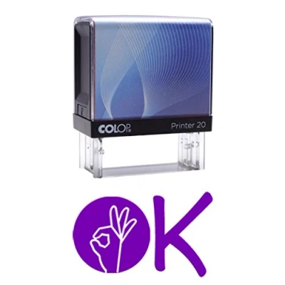 Afbeelding van OK Colop Office Stationary P20 mini stempel aangepaste rubber zelfkleurende