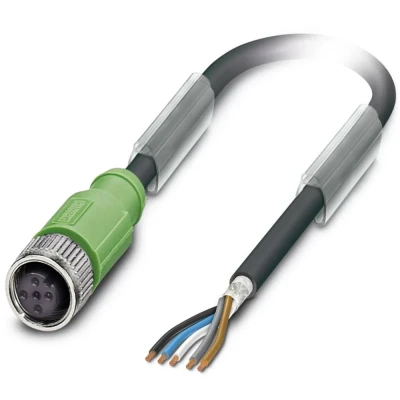 Afbeelding van Phoenix Contact 1682948 Sensor/actuator connector, geassembleerd M12 Aantal polen: 5 Bus, recht 3.00 m 1 stuk(s)