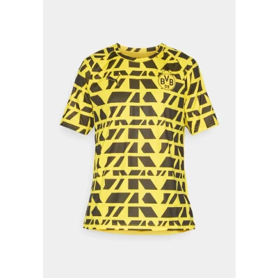 Afbeelding van PUMA Borussia Dortmund Pre match Jersey Men voor Heren, Zwart/Geel, Maat S