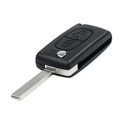 Afbeelding van AWPARTS Autosleutelhoes Sleutelhoes voor afstandsbediening compatibel met Peugeot 207 307 308 PARTNER
