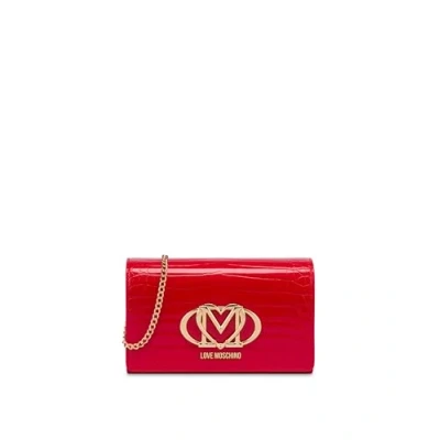 Afbeelding van Borsa donna Love Moschino a mano/tracolla ecopelle stampa croco rood BS25MO29 JC4047PP1MLE150A, Rood, Eén maat