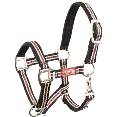 Afbeelding van Premiere Veulen Halster Vivid Neopreen Zwart/Beige/Rood