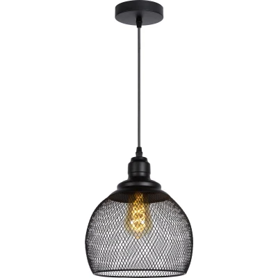 Afbeelding van Lucide MESH Hanglamp 1xE27 Zwart