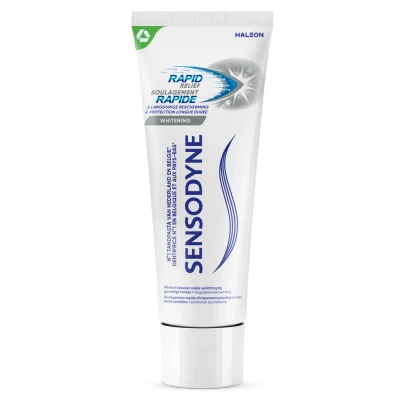 Afbeelding van Sensodyne Rapid Relief Whitening Tandpasta voor gevoelige tanden 75ML