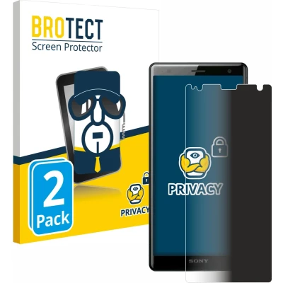 Afbeelding van BROTECT privacy screenprotector voor Sony Xperia XZ2 Folie Beschermfolie Blauwlichtfilter (2 Stuks)