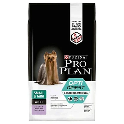 Afbeelding van 2x7kg Small &amp; Mini Adult Optidigest Graanvrij Pro Plan Hondenvoer