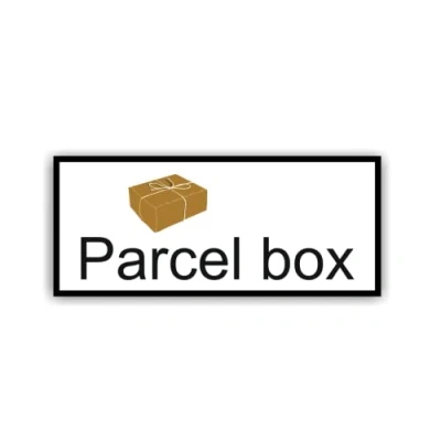 Afbeelding van Pakketdoos sticker Engels voor Engeland en Groot Brittannië (RP38) (10 cm x 4 cm)