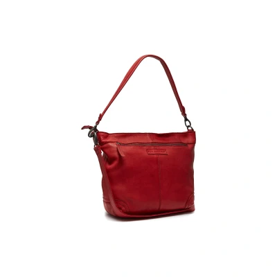 Afbeelding van The Chesterfield Brand Leren Schoudertas Rood Bolivia