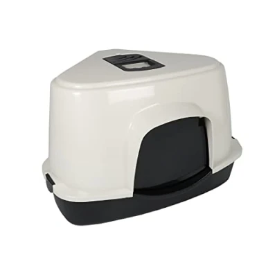 Afbeelding van Ebi Kattenbak Kat Cat House Prism 70 Zen Series L 56x70x46cm Wit 1st