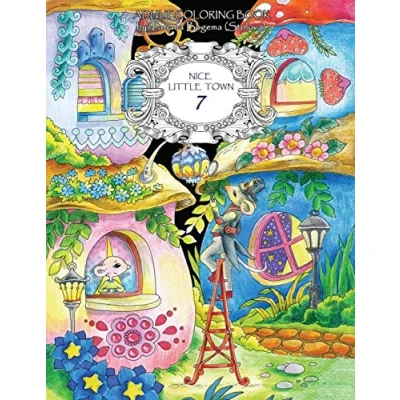 Afbeelding van Nice Little Town 6 Tanya Bogema Kleurboek voor volwassenen