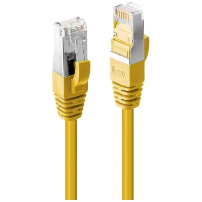 Afbeelding van LINDY 47860 RJ45 Netwerkkabel, patchkabel CAT 6A S/FTP 0.30 m Geel 1 stuk(s)