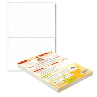 Afbeelding van Double Dragon, 200 etiketten per vel, zelfklevend, 199,6 x 143,5 mm, voor laserdruk, inkjet, pen/potlood/marker, schrijven