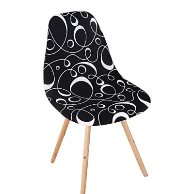 Afbeelding van Eetkamerstoelhoes, Scandinavische kuipstoel, overtrek, eetkamerstoel, beschermhoezen, stretch set van 4 Elegant