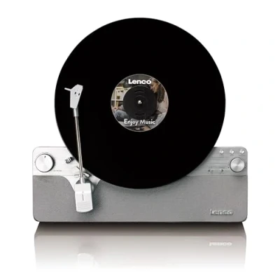 Afbeelding van Lenco LSA 071SI Volledig automatische Platenspeler met Bluetooth Verticaal Grijs
