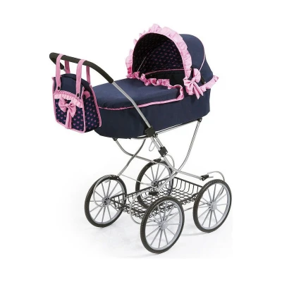 Afbeelding van Poppenwagen Reig Dolls Pram Marineblauw 64 cm