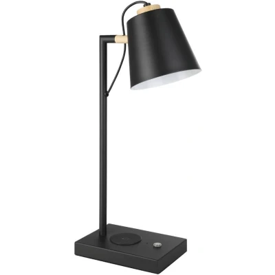 Afbeelding van EGLO Lacey Qi Tafellamp LED 50 cm ZwartBruin Dimbaar