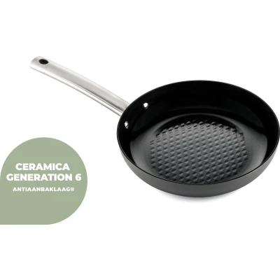 Afbeelding van ISENVI Murray keramische koekenpan 28 CM RVS greep