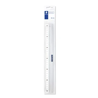 Afbeelding van Staedtler Anti slip liniaal van aluminium, 30 cm, in kunststof hoes, 563
