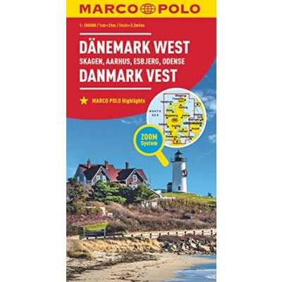 Afbeelding van Marco Polo Wegenkaart Denemarken West Skagen
