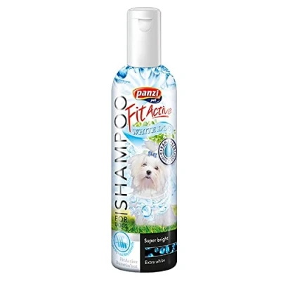 Afbeelding van Panzi Pet Hondenshampoo witte vacht gevoelige huid extra glans 200ml
