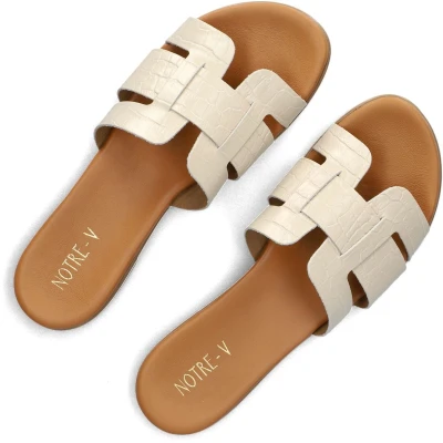 Afbeelding van Notre V 179874 Slippers Dames Beige Maat 42
