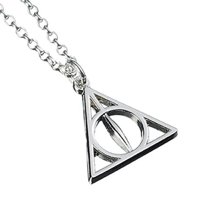 Image de Collier Harry Potter en argent sterling avec reliques de la mort
