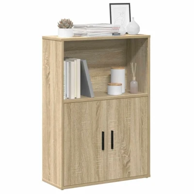 Afbeelding van vidaXL Boekenkast 60x24x85 cm bewerkt hout sonoma eikenkleurig