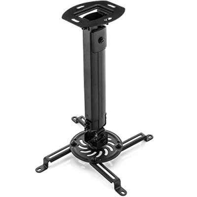 Afbeelding van deleyCON Universele plafondhouder voor projector + 15 helling 360 draaibaar tot 13,5 kg in hoogte verstelbaar van 380 mm 580 zwart
