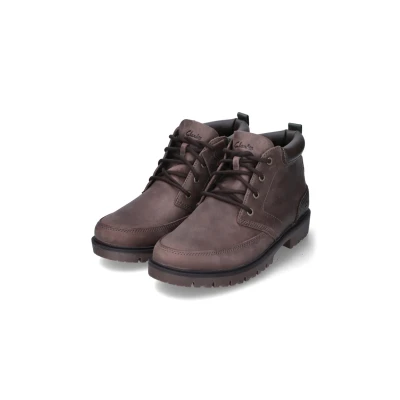 Afbeelding van Clarks Rossdale Veterboots, Heren, Maat: 40, Brown wlined lea Nubukleer